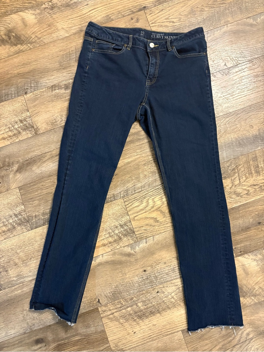 Curvy Skinny Dark Blue Jeans